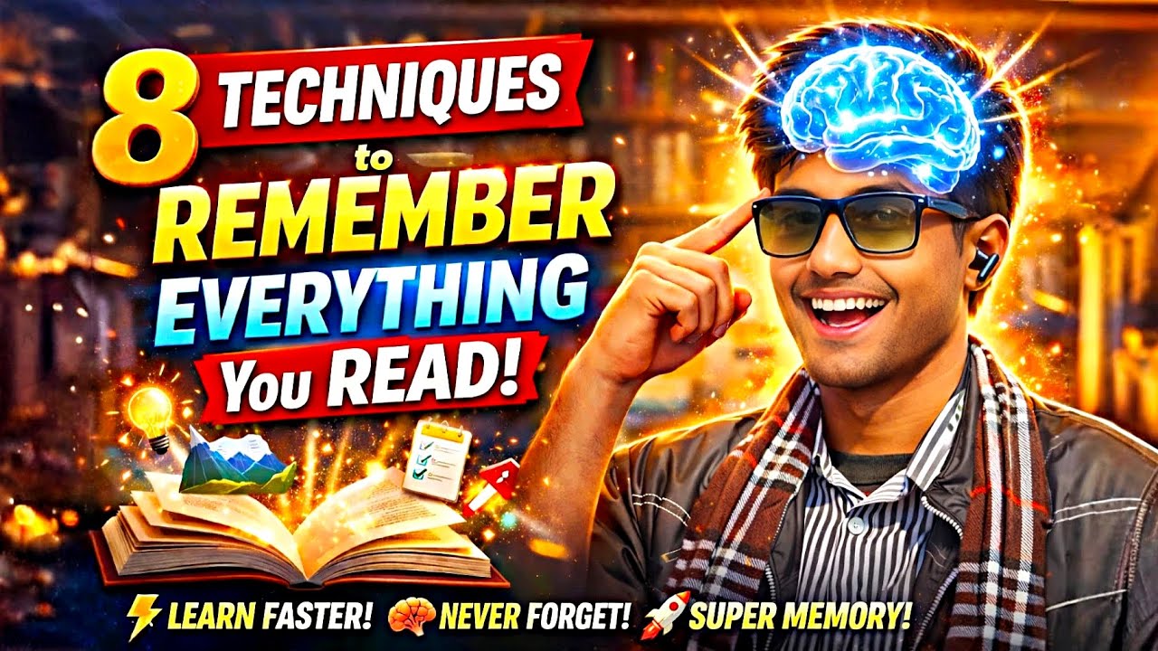 Padho Aur Kabhi Na Bhulo – 8 Memory Techniques Students Must Know