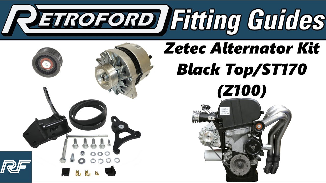 Retroford Fitting Guides: Zetec Alternator Kit - Black Top/ST170 (Z100)