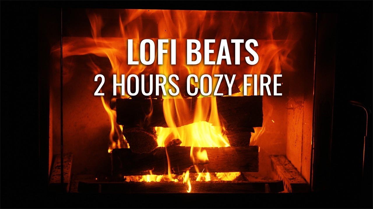 2 Hours Cozy Fireplace Lofi Piano  Mix ✨ Relaxing Beats for Deep Focus & Calm Night