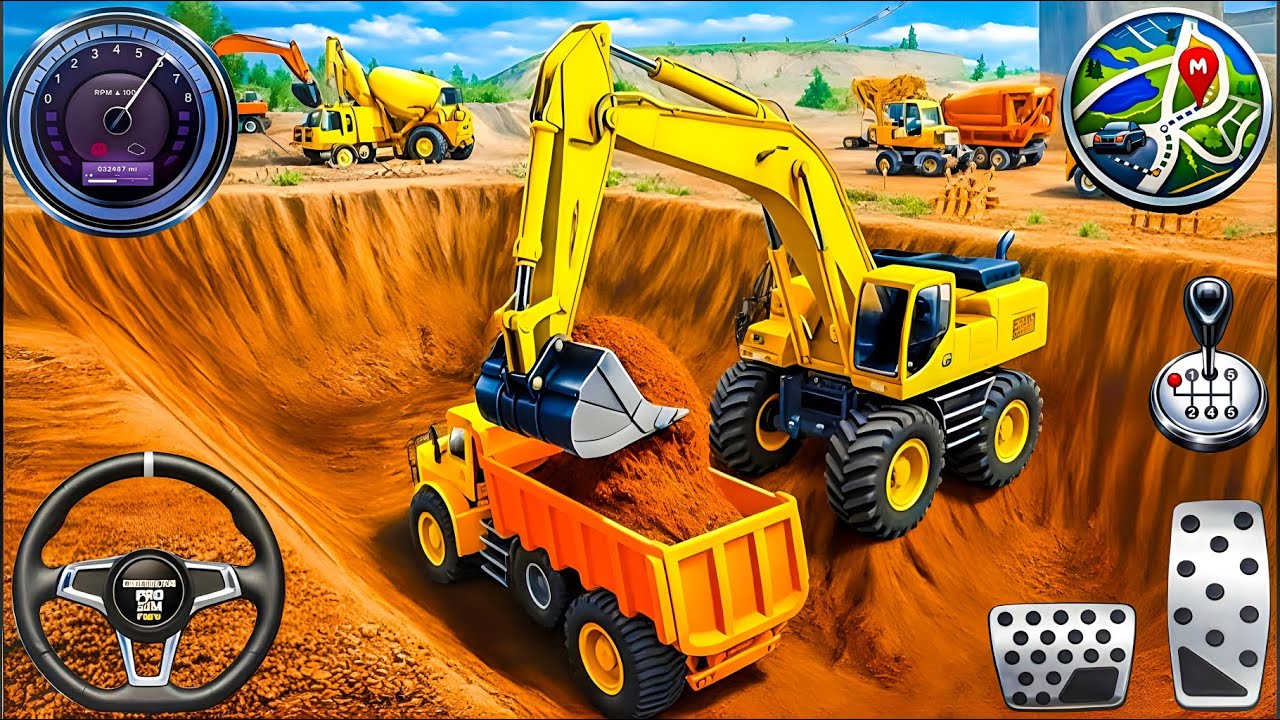 JCB City Road Construction Simulator 3D 🚧 | Realistic Android Gameplay!