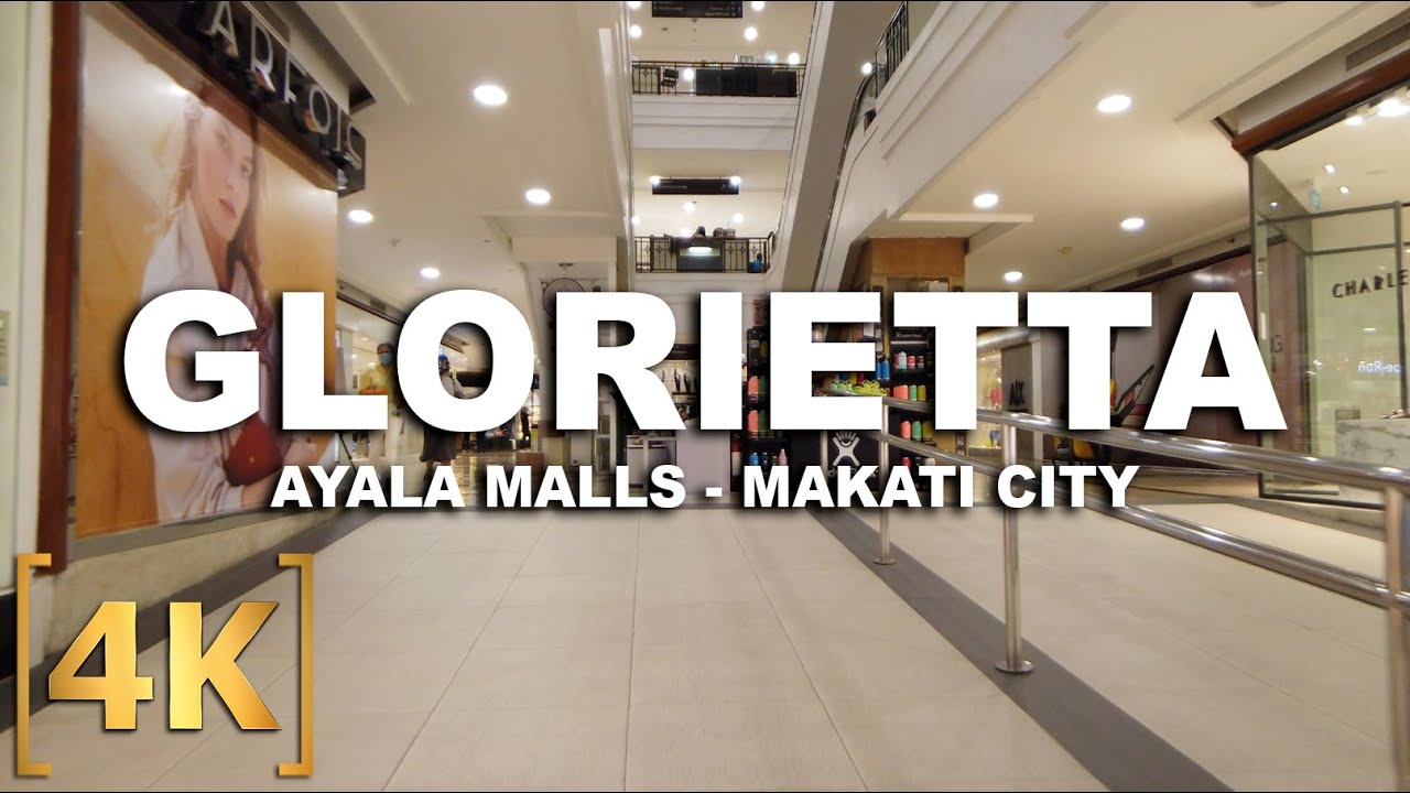 Tour From Home TV | Glorietta by Ayala Malls, Makati City | 4K | Walking Tour | Manila, Philippines