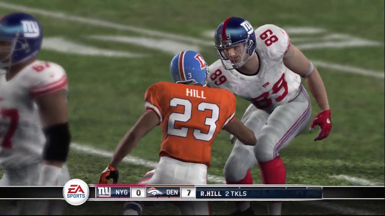 Madden NFL 10 PS3 | New York Giants vs Denver Broncos | Thanksgiving