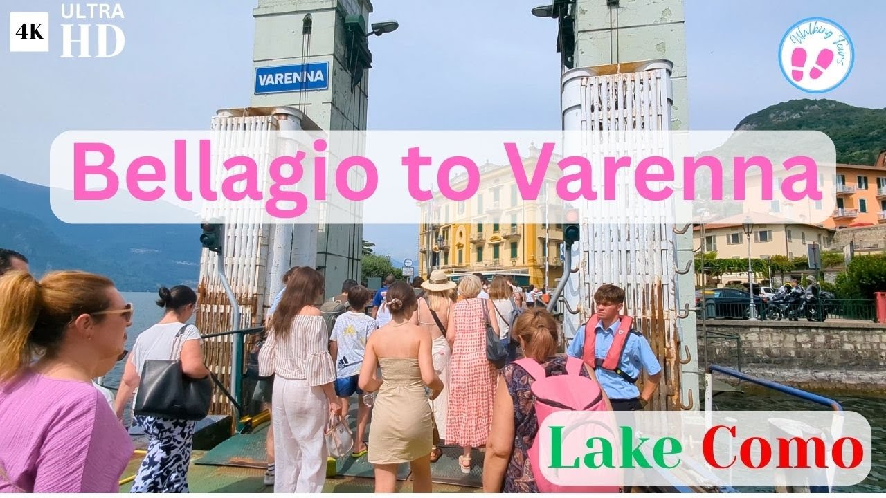 Bellagio to Varenna by Ferry on Lake Como, Italy