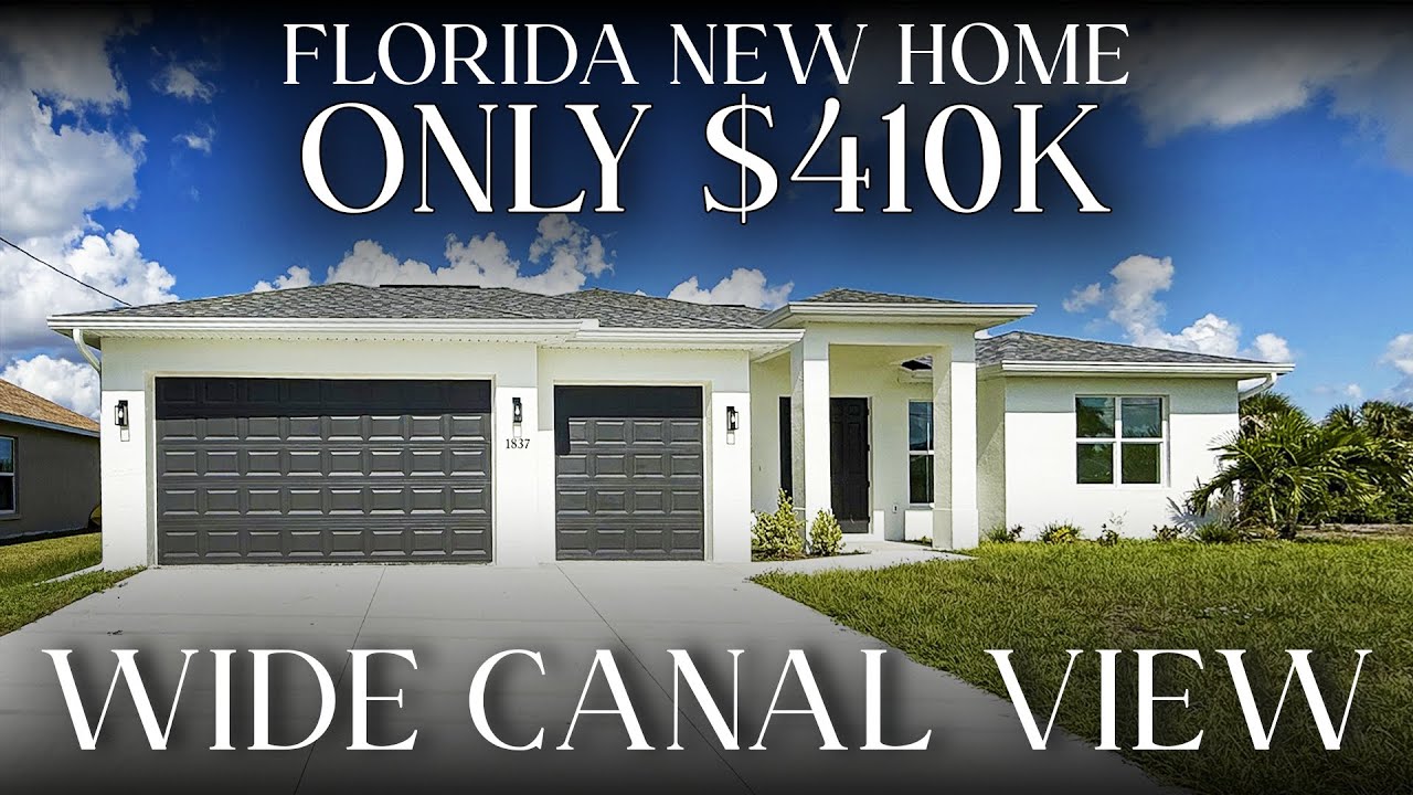 Cape Coral Florida Waterfront New Construction | NO HOA, UNDER $415K