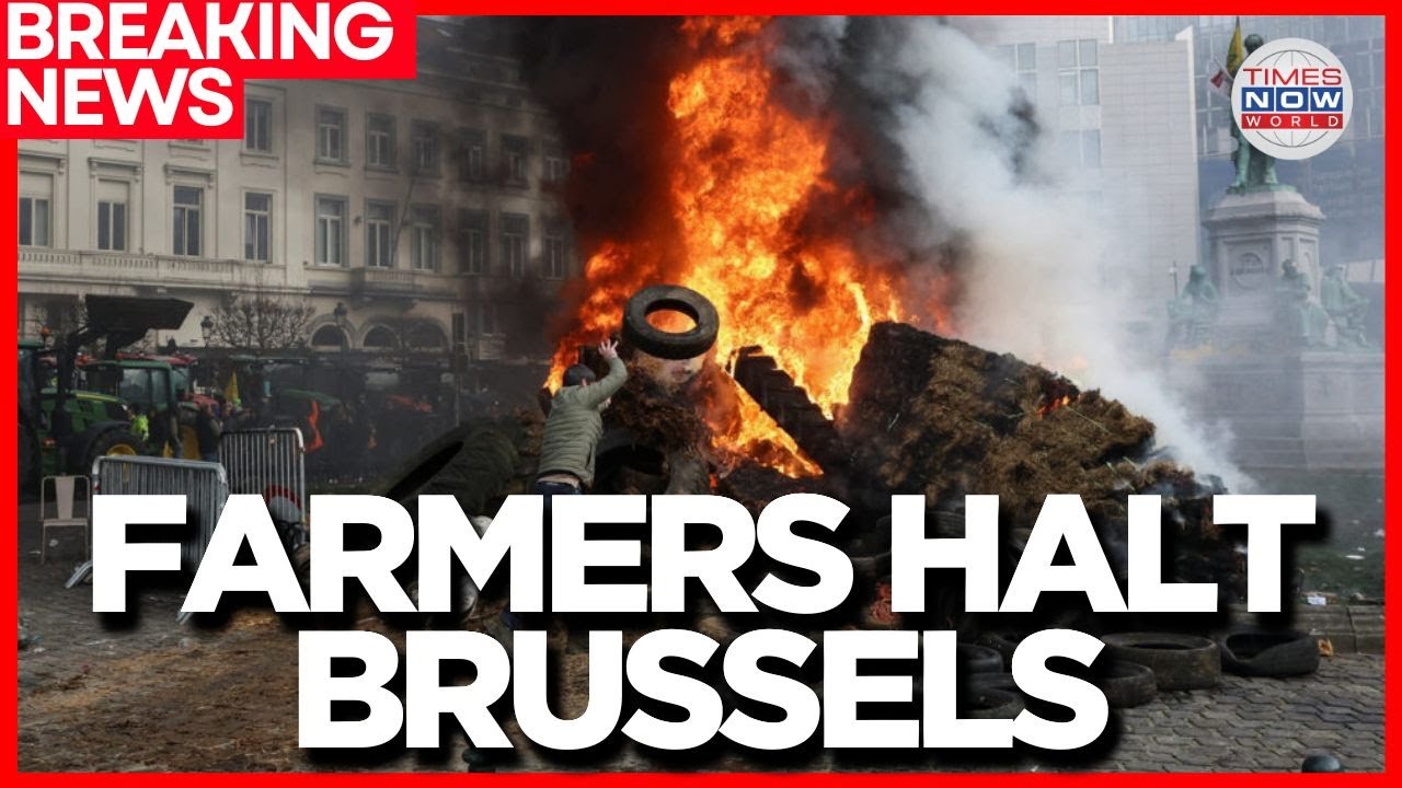 EU FARMER PROTESTS LIVE|Thousands of Tractors Blockade EU Parliament in Strasbourg Over MercosurDeal
