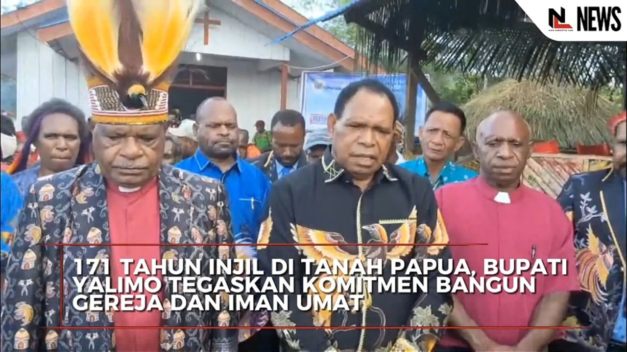 171 Tahun Injil Di Tanah Papua, Bupati Yalimo Tegaskan Komitmen Bangun Gereja Dan Iman Umat