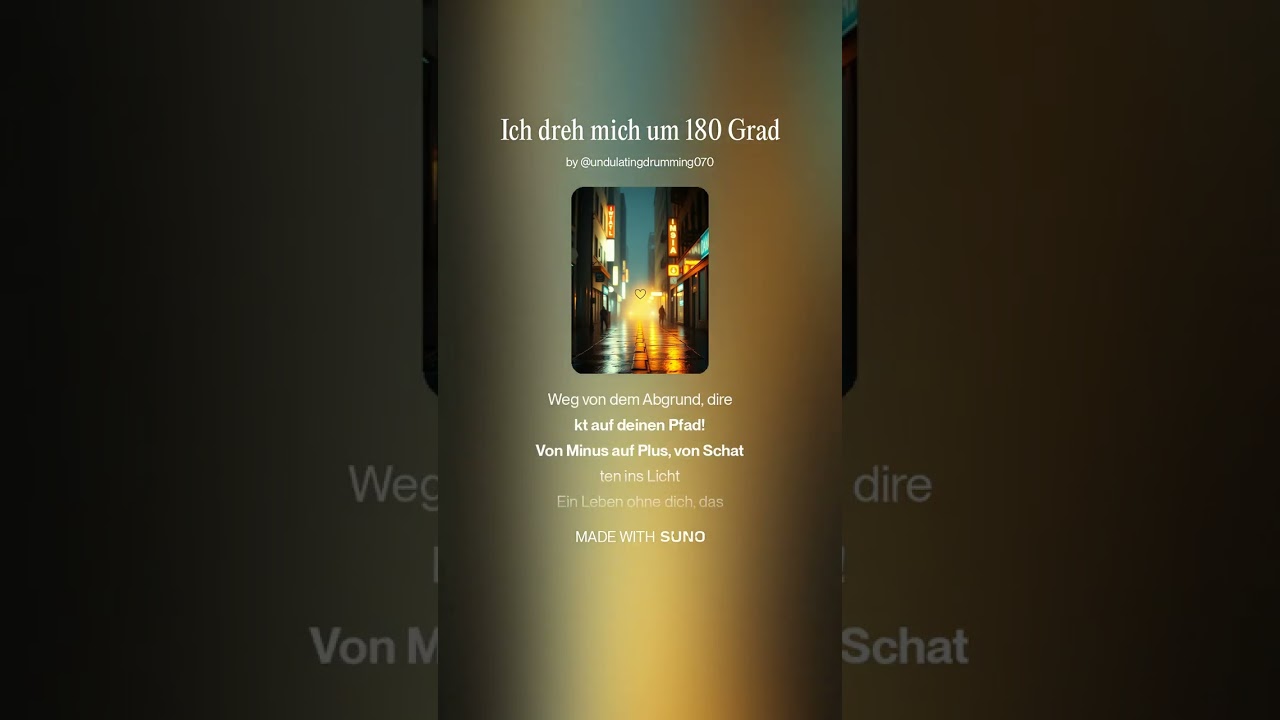 Ich dreh mich um 180 Grad