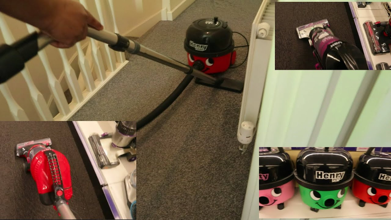 Looking at Vax Vacuum Cleaner and Numatic Henry At Currys and Vacuuming Demonstration