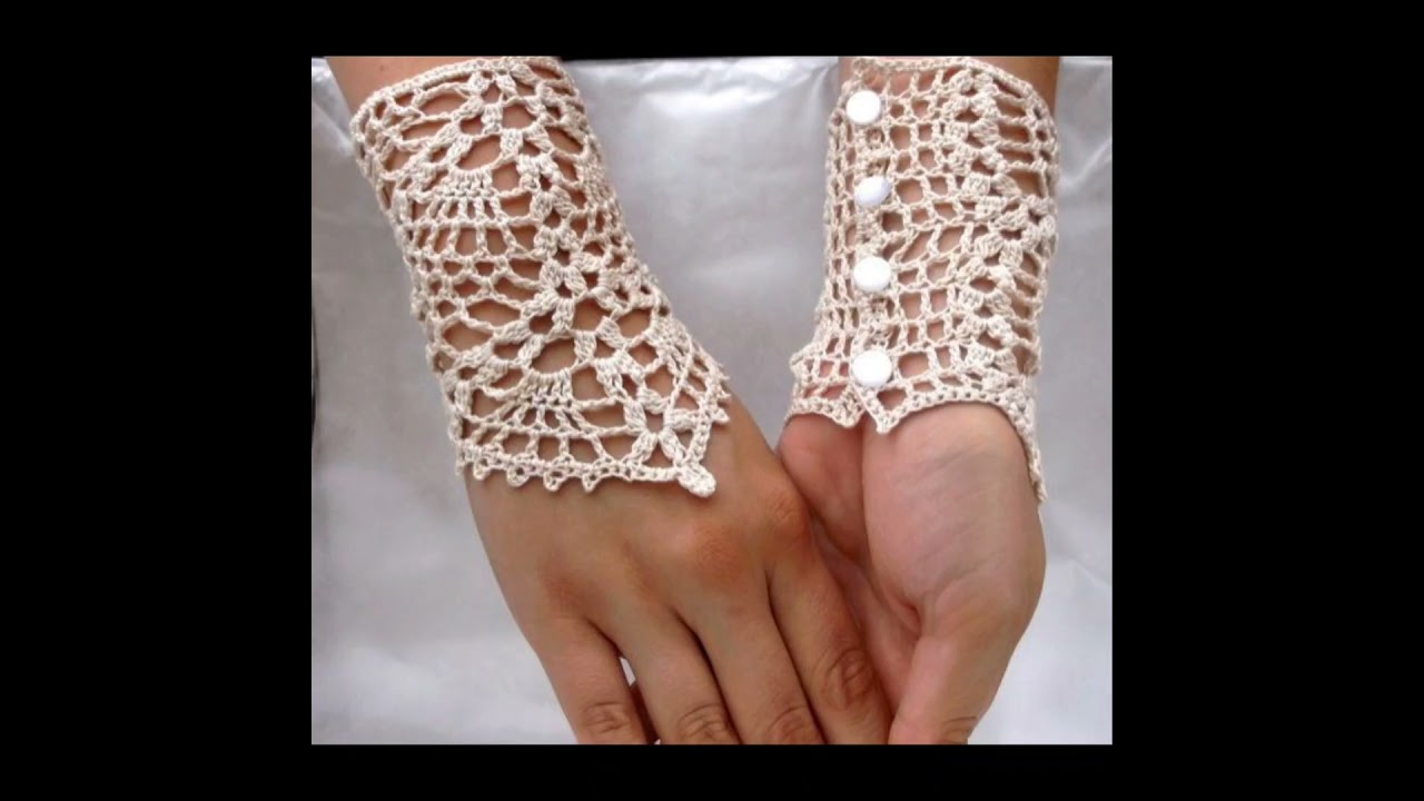 🧤🎊crochet wedding gloves 💝💝