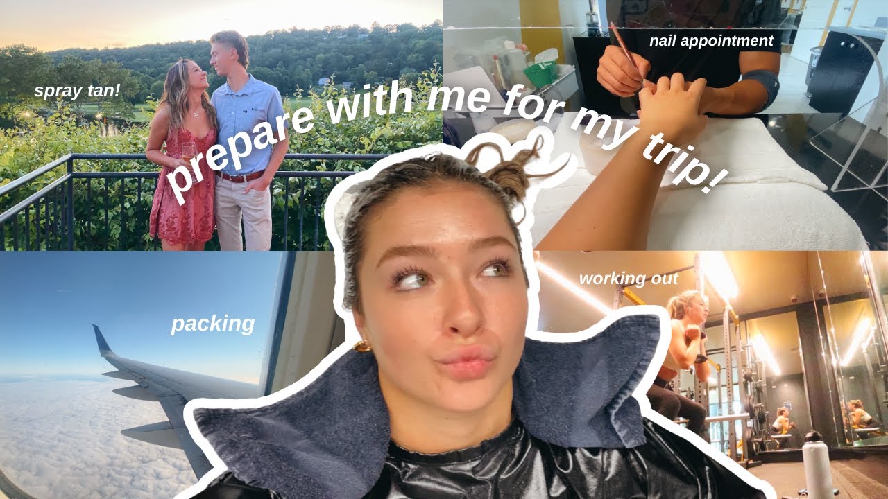 prepare with me for my trip to new jersey: working out, hair & nail appointments, spray tan ⋒