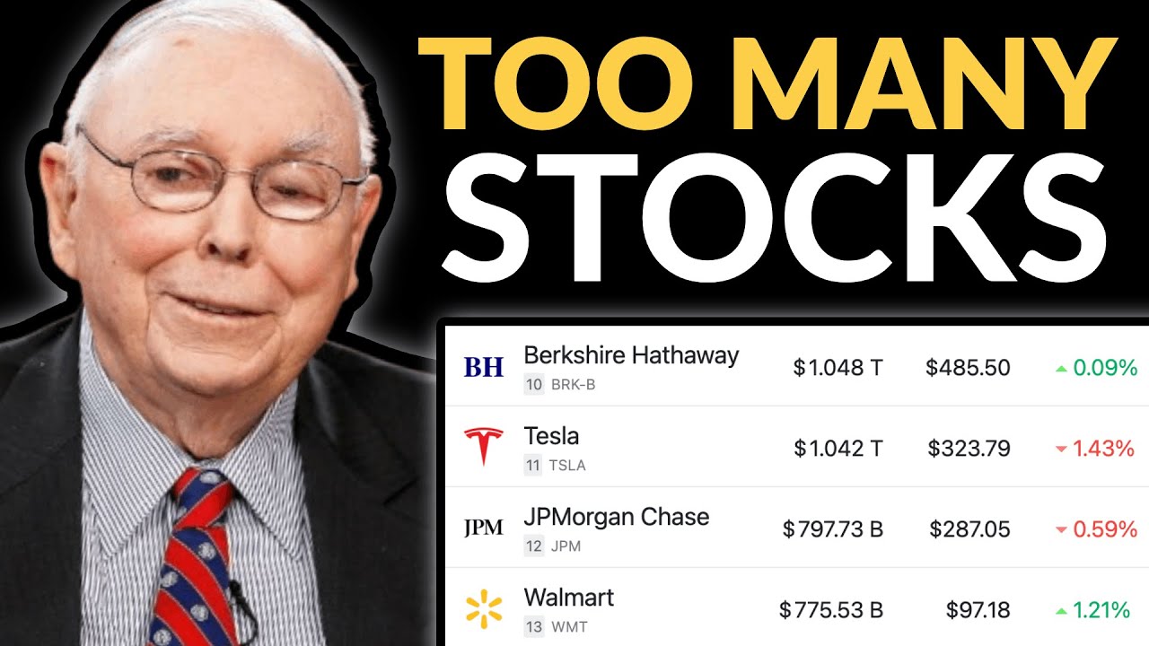 Charlie Munger: Why You Must Never Have Too Many Stocks In Your Portfolio