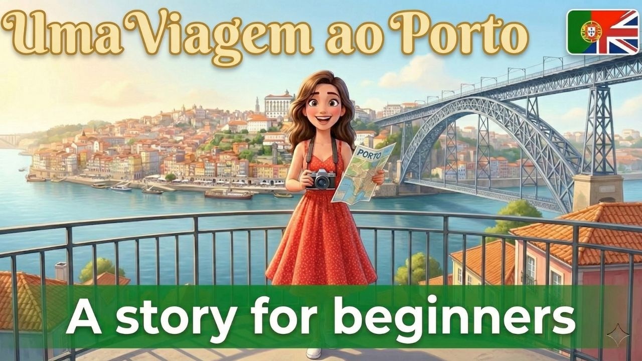 SIMPLE STORY IN PORTUGUESE for beginners (A1-A2 Level)