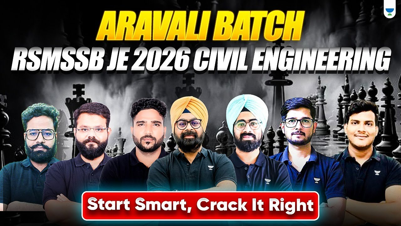 ARAVALI Batch Orientation 🚀 | RSMSSB JE 2026 Civil Engineering | Start Smart, Crack It Right
