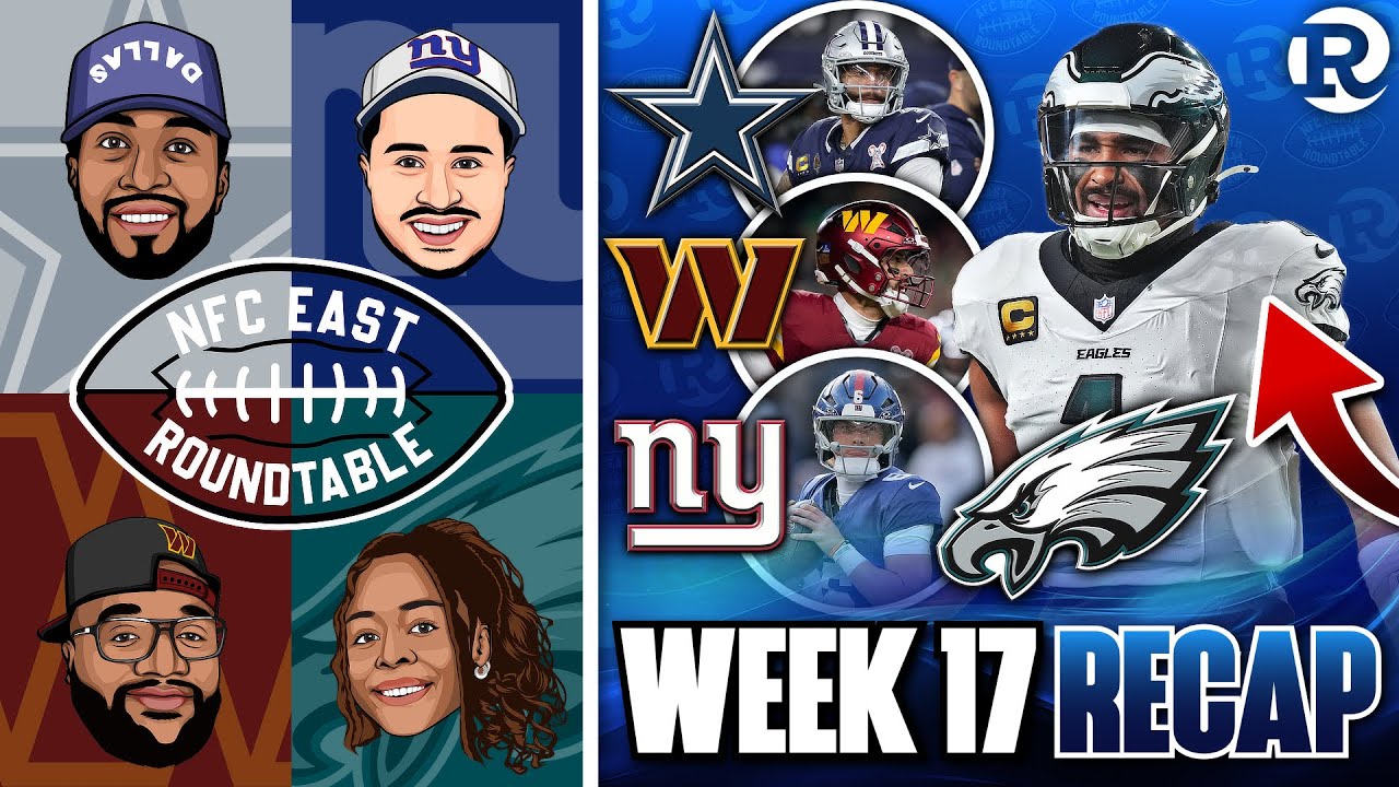 👀 NFC East Week 17 RECAP | Eagles OUTLAST Bills, Cowboys RUIN Commanders Xmas, Giants ROLL Raiders