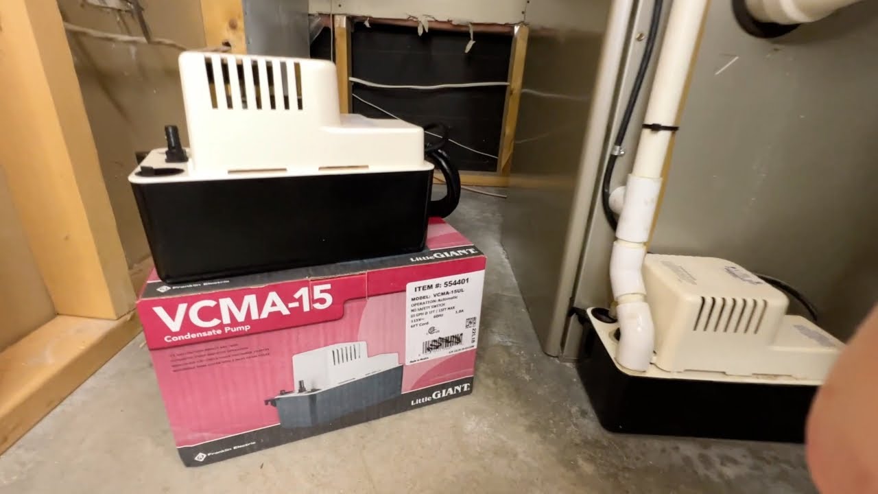 NEW FURNACE / AIR CONDITIONER PUMP - LITTLE GIANT 554401 INSTALL