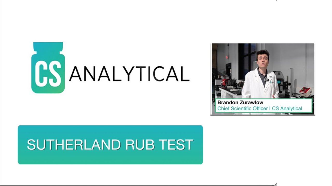 Laboratory Tour  |  Sutherland Rub Test