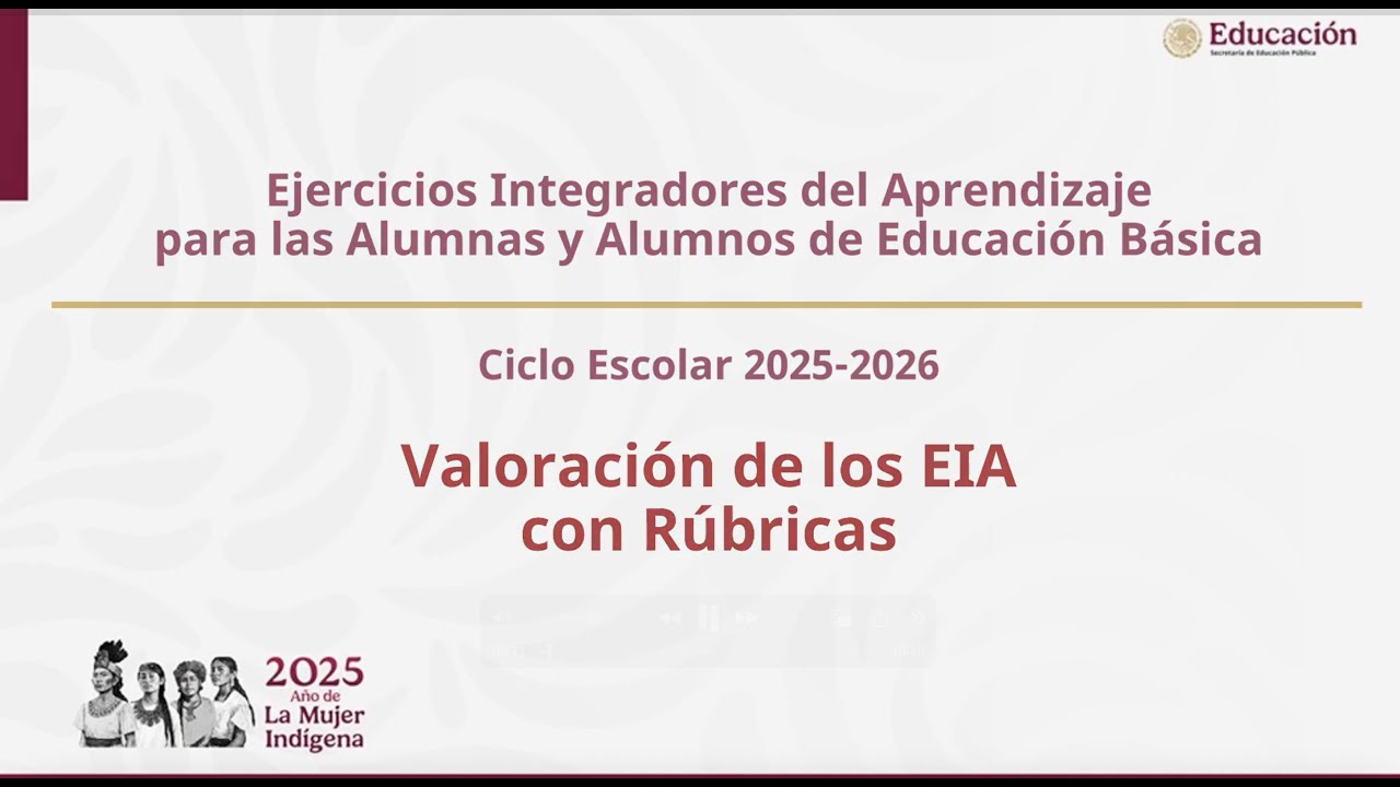 Valoración de los EIA con Rúbricas | Ejercicios Integradores del Aprendizaje  Educación Básica