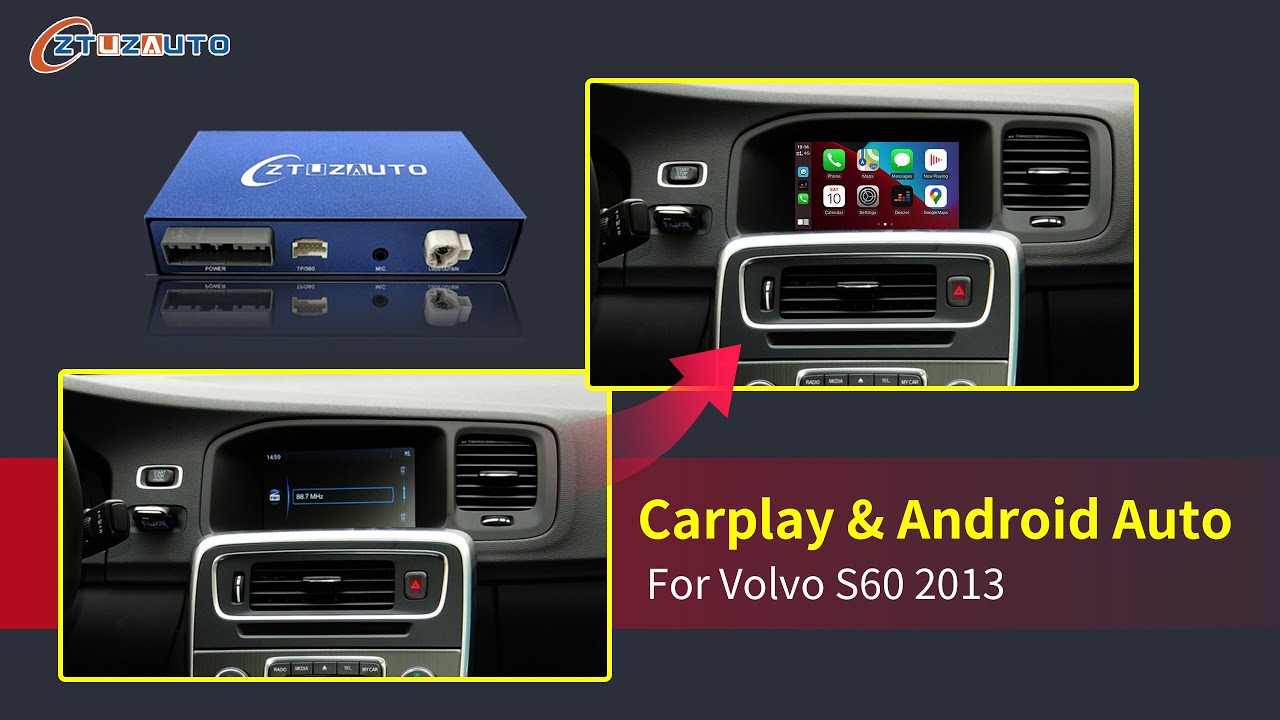 ZTUZAUTO  | 𝗩𝗢𝗟𝗩𝗢 S60 2013  𝗹 𝗪𝗜𝗥𝗘𝗟𝗘𝗦𝗦 𝗔𝗣𝗣𝗟𝗘 𝗖𝗔𝗥𝗣𝗟𝗔𝗬 𝗜𝗡𝗦𝗧𝗔𝗟𝗟 ,step by step
