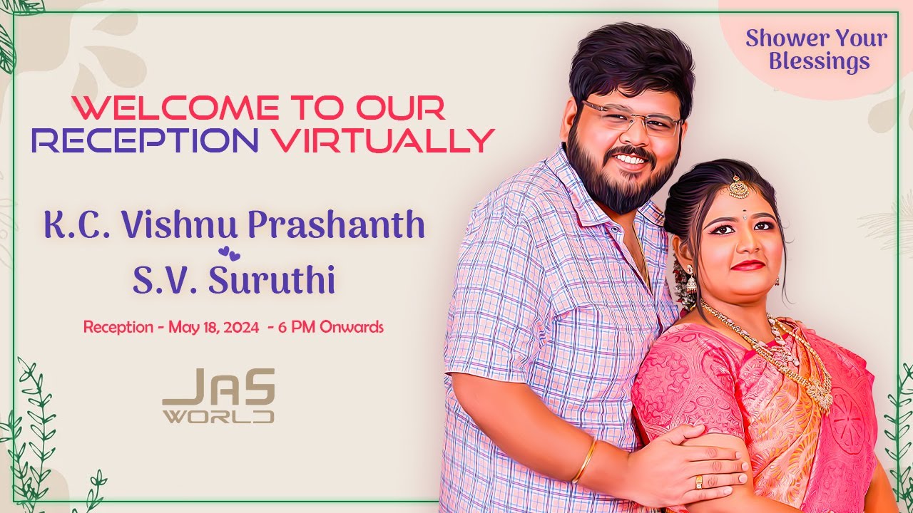 VISHNU PRASHANTH  WITH  SURUTHI  (RECEPTION)