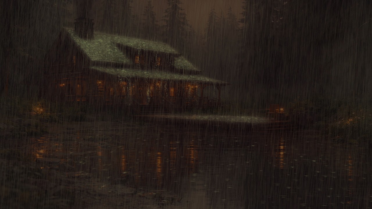 Deep Forest Midnight Rainstorm 🌧️ Powerful Thunder Sounds for Deep Sleep | Relaxing Rain Forest