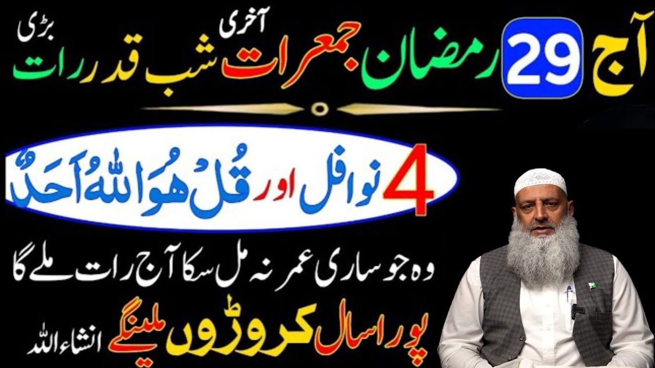 29 Ramzan Shab e Qadr 4 Nafil Namaz Ka Tarika | Surah Ikhlas Wazifa | Shab-e-Qadr Ki Fazilat 2026 