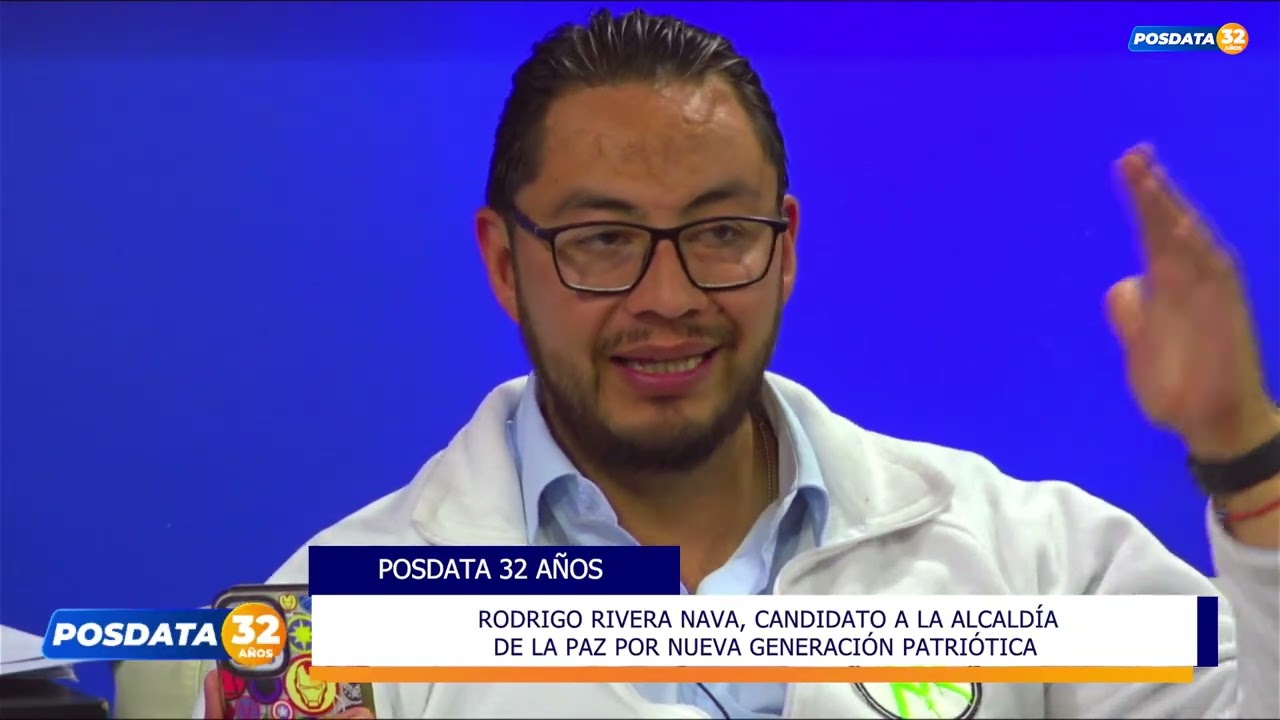 RODRIGO RIVERA, EL CANDIDATO MÁS JOVEN A LA ALCALDÍA DE LA PAZ, EN POSDATA.📌📌📌📌📌📌