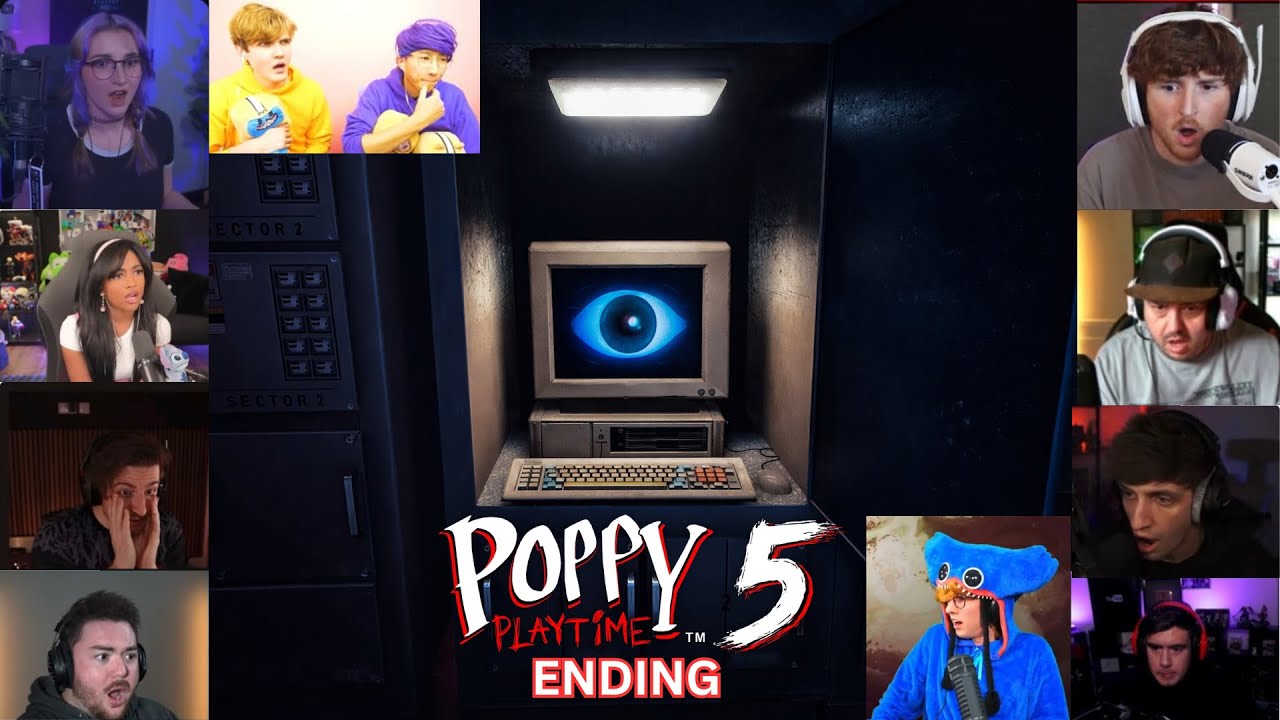 Top 10 YouTubers’ Most UNEXPECTED Reactions to the Poppy Playtime Chapter 5 Ending