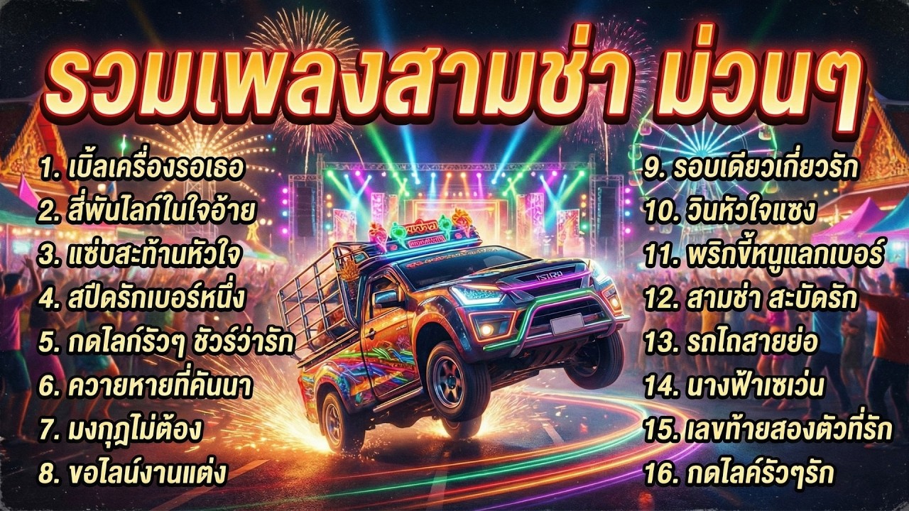 รวมเพลงสามช่า 2026 สายซิ่ง มันส์ๆ ฟังไม่ง่วง เปิดขับทางไกล ขับรถกลับบ้าน | อีสานซิ่ง สามช่าม่วนๆ