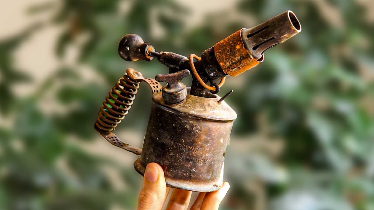 Vintage Swedish Three Crowns Blow Torch Restoration