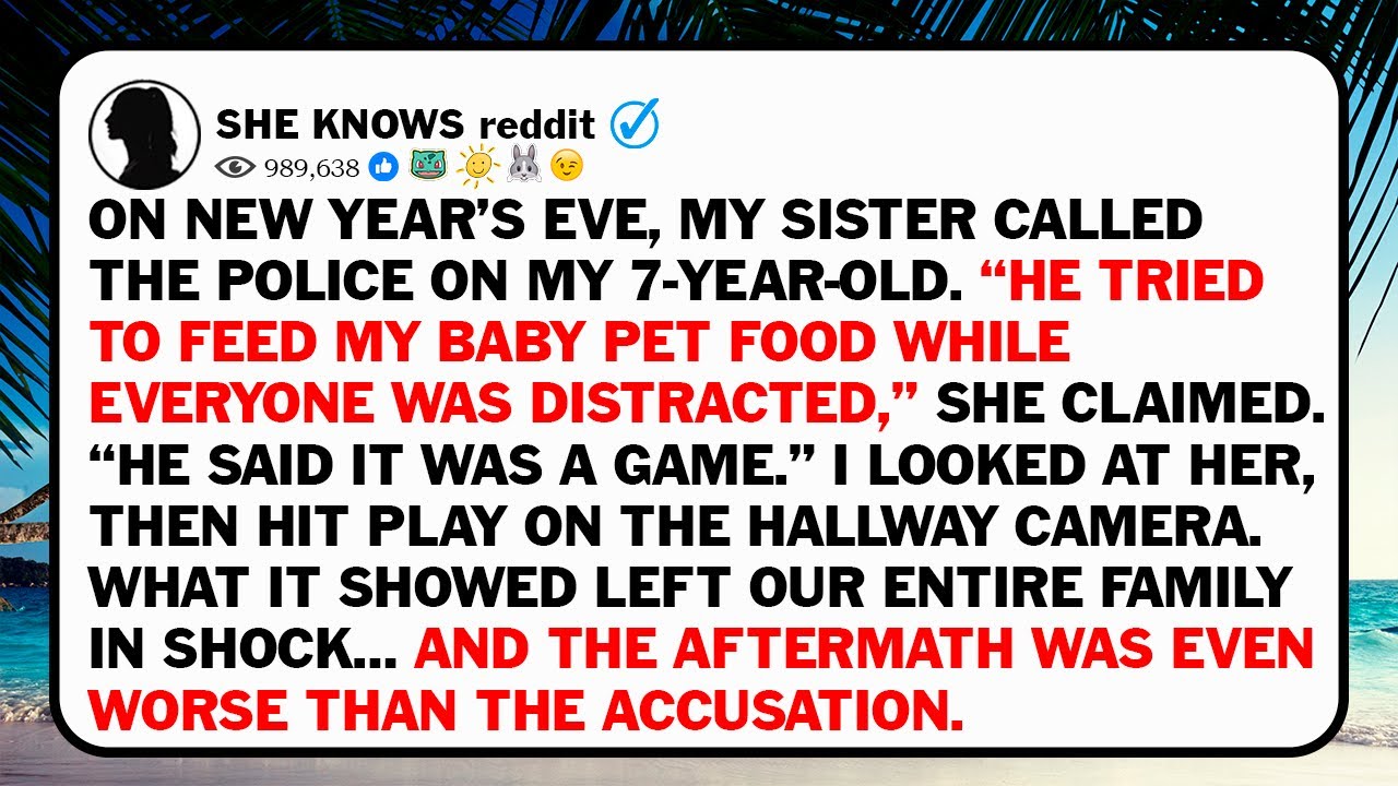 On New Year’s Eve, My Sister Called The Police On My 7-Year-Old. “He Tried To Feed My Baby Pet Food