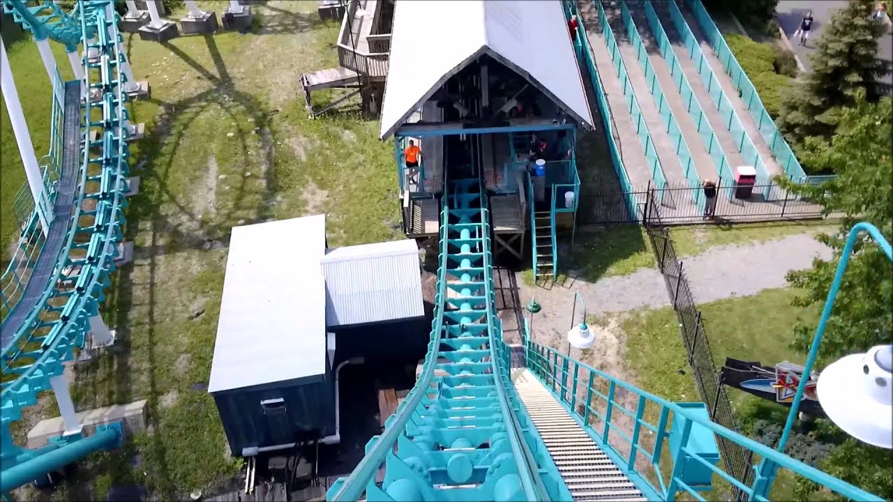 Darien Lake: Boomerang / On Ride Front Row POV / July 13, 2015