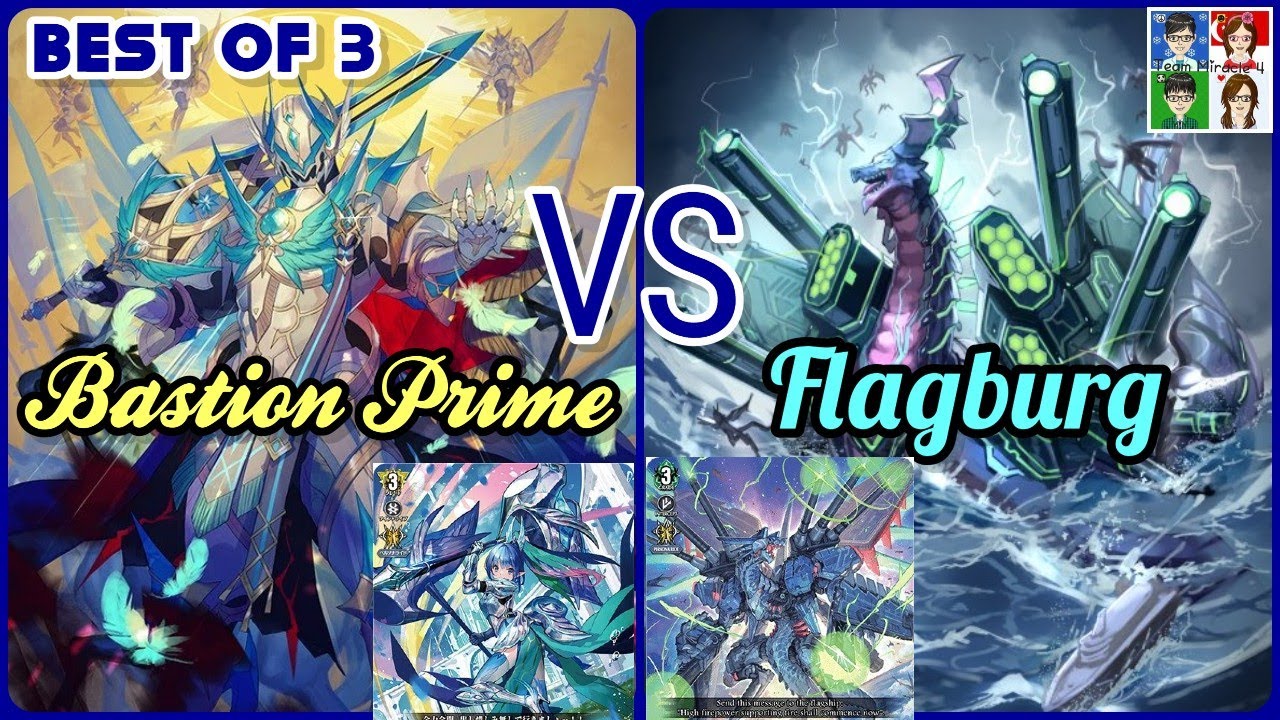 Set 9 Bastion Prime VS Flagburg Dragon | Cardfight Vanguard D: Keter Sanctuary VS Stoicheia BO3!