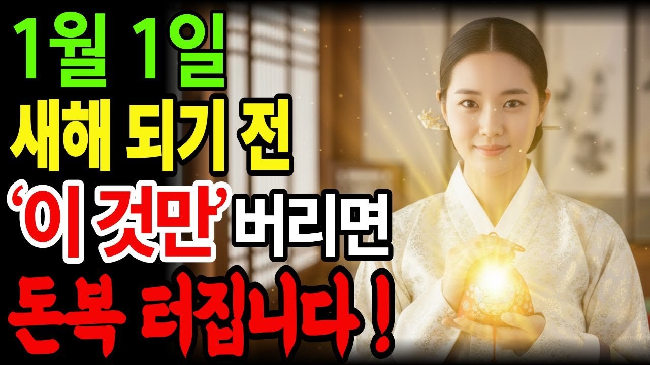 연말에 꼭 이것 버리세요. 그래야 2026년 돈복 터집니다. ㅣ재물풍수ㅣ금전풍수ㅣ새해풍수ㅣ풍수인테리어