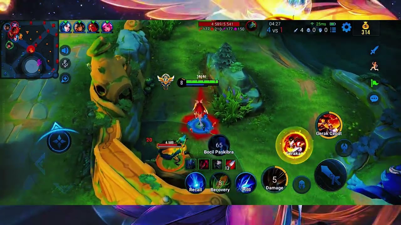 🔴 Hero Jungle Most Easy in Honor OF Kings - Nakoruru Most Simple.