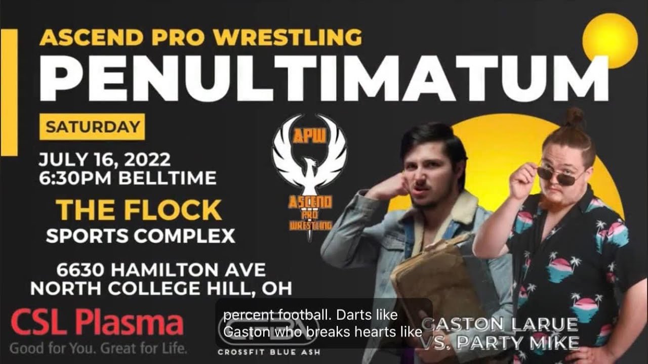 Ascend Pro Wrestling: Gaston LaRue vs Party Mike