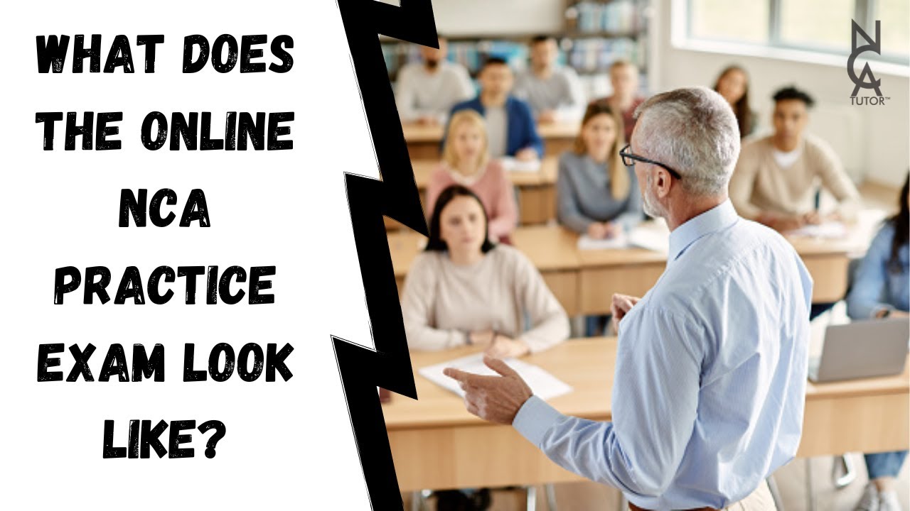 What does the online NCA practice exam look like?