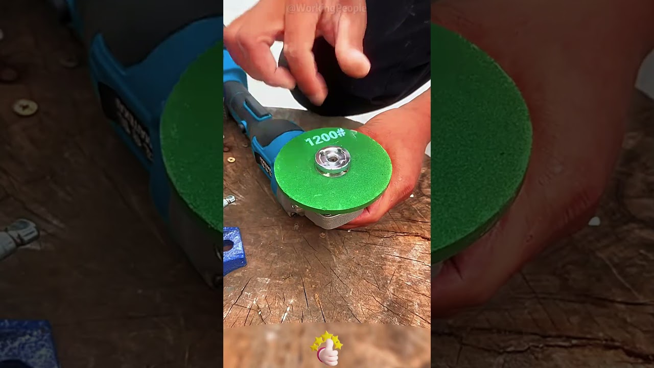 Practical grinding wheel for sharpening knives with angle grinder