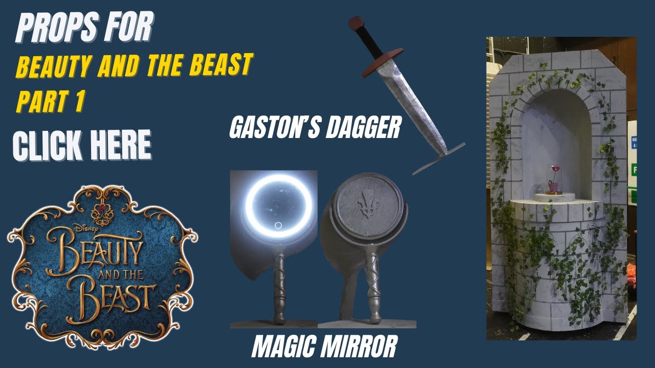 Props For Beauty and the Beast Part 1-Magic Mirror,Balcony & Dagger