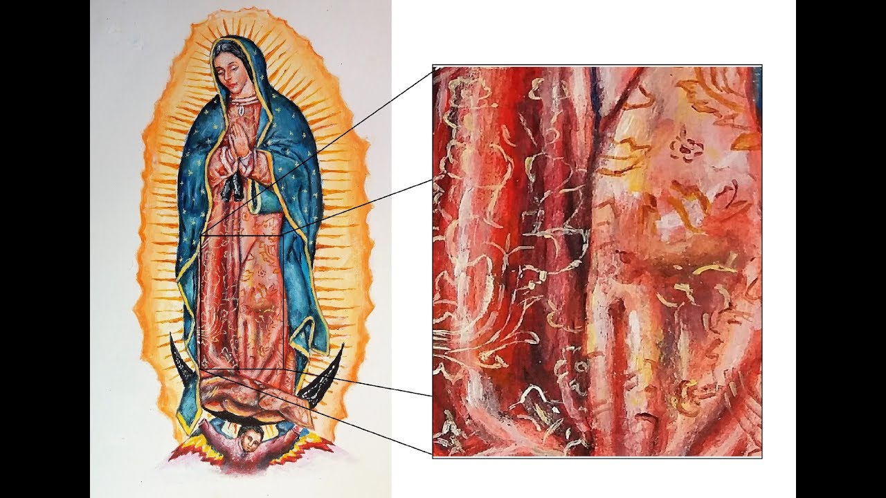 como pintar  la virgen de guadalupe con acrílicos