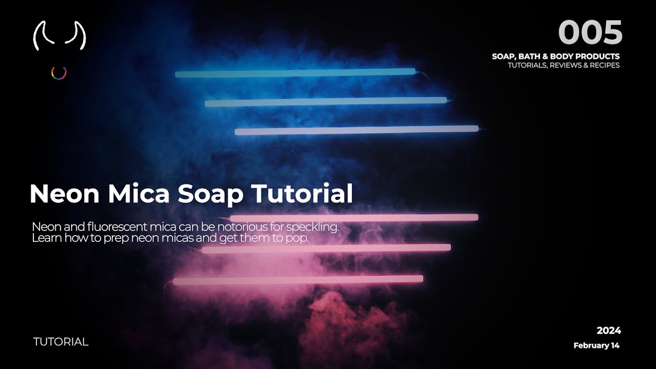Easy Neon Mica Soap Tutorial