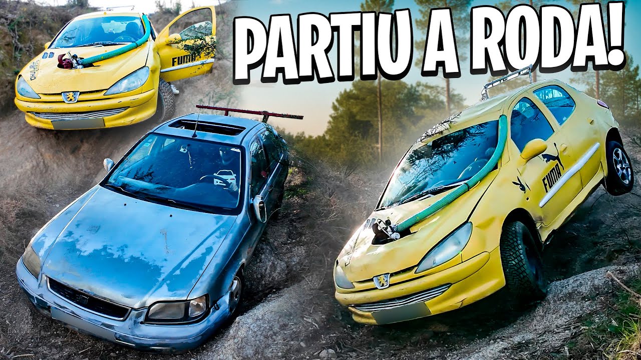 ISTO FOI GRAVE ! PARTIMOS A RODA DO PEUGEOT DO AÇO NO MONTE ! | AllSpeedDrive