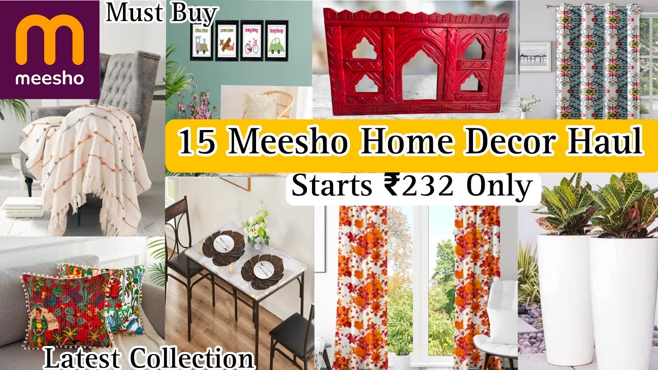 *Latest* 15 Meesho Home Decor Haul Starts ₹232 Only / Meesho decor Haul #meeshofind