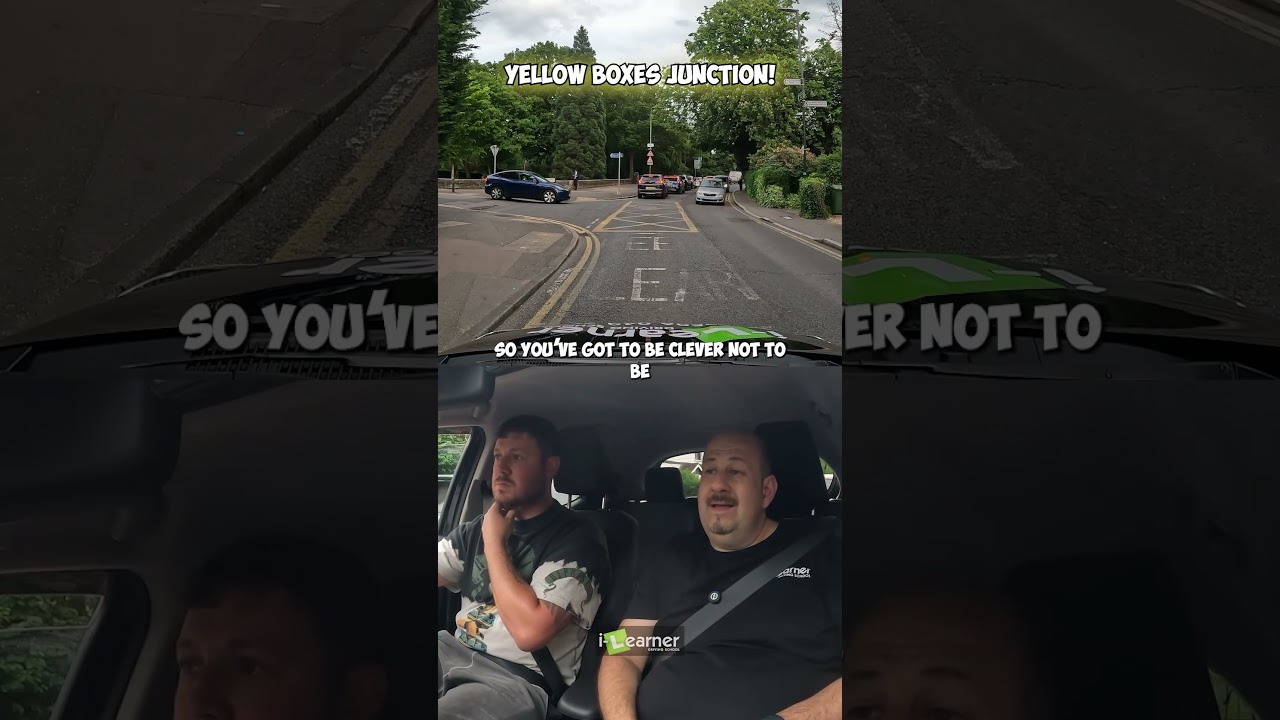 Yellow box junctions #anticipation #roundabout #mirrors #yellowbox #drivinglesson