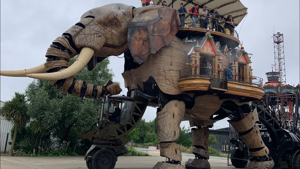 Explorando Las Máquinas de Nantes francia 🐘🇫🇷🚂 