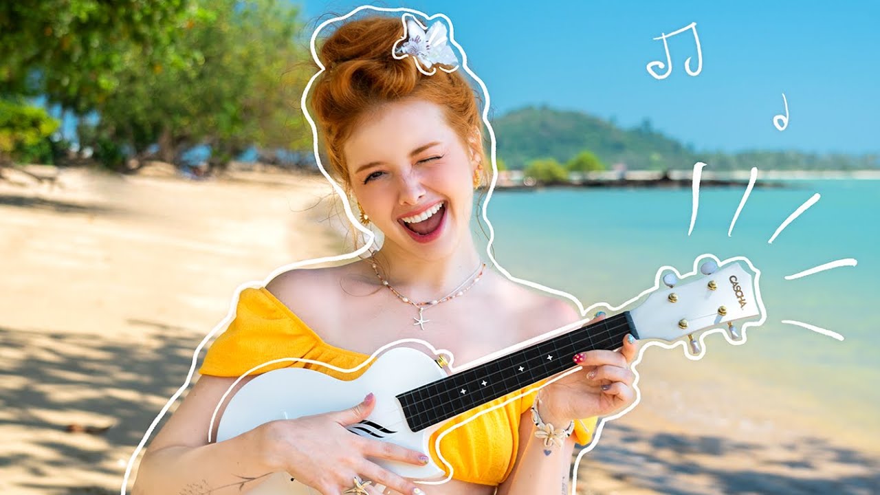 Учусь ИГРАТЬ на УКУЛЕЛЕ по ВИДЕОУРОКАМ 🏝  (Влог с Тайланда)