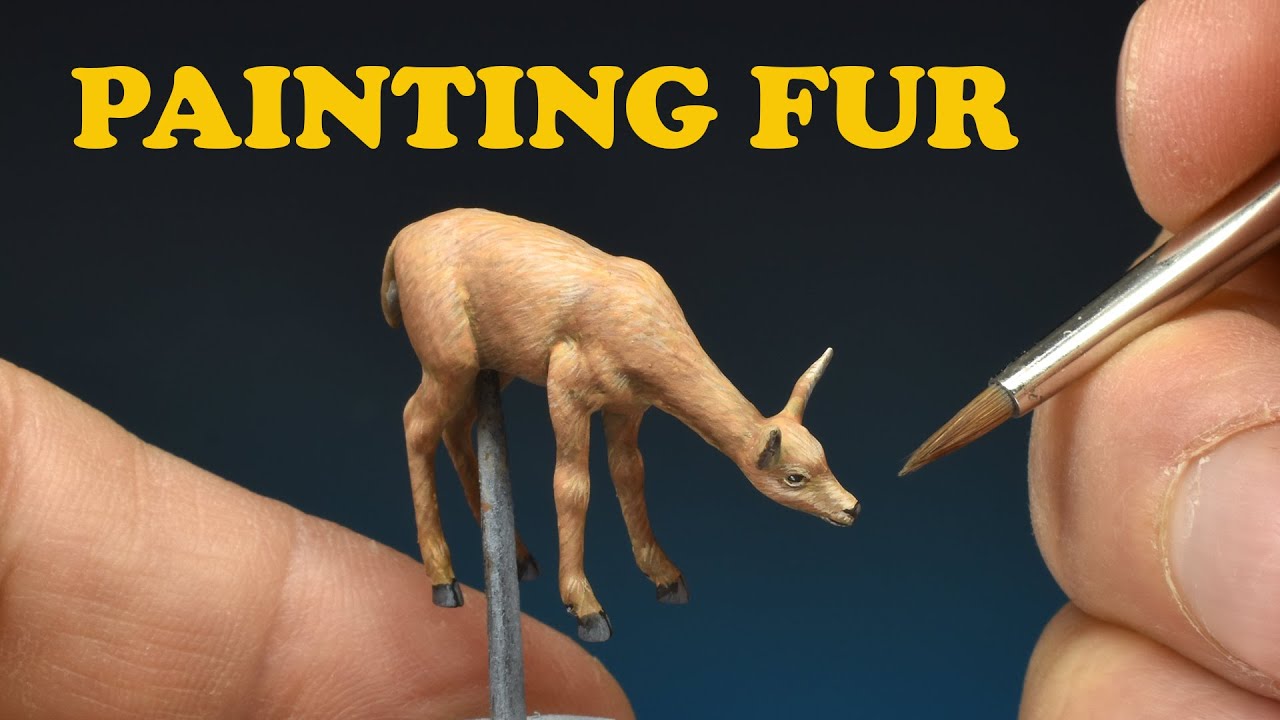 How to paint fur on miniatures? My way.