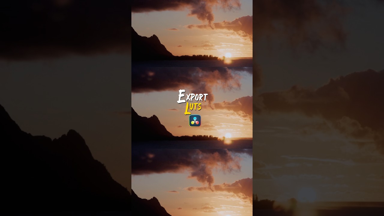 Как экспортировать LUT в DaVinci Resolve