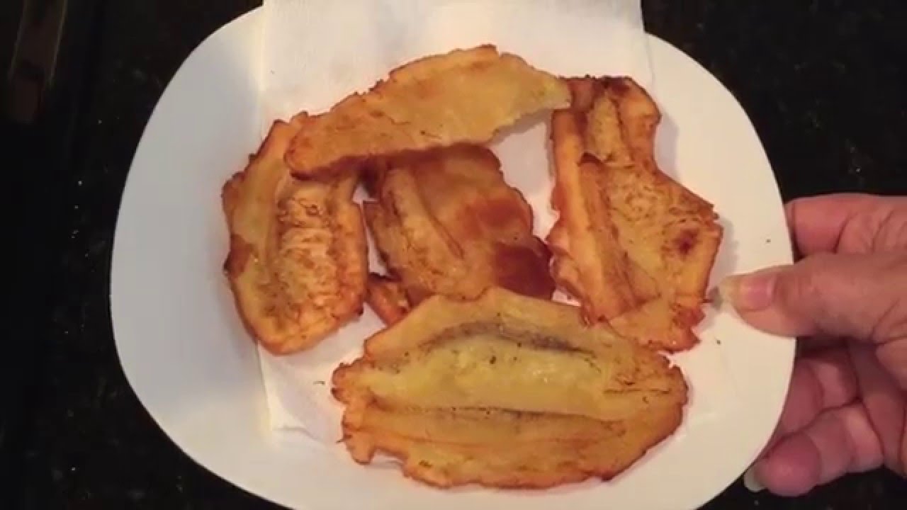 Tostones De Guineos Verde Con Sabor A Puerto Rico