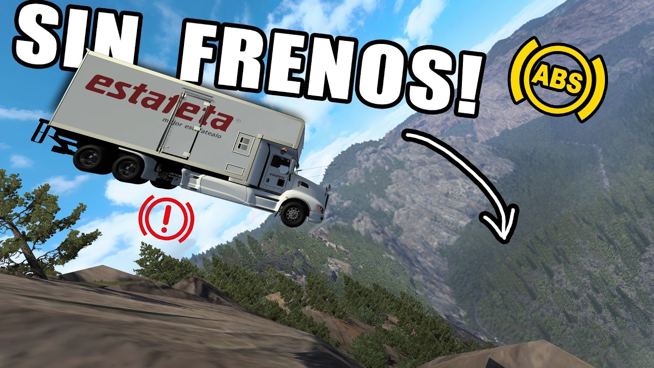 Camión TORTON Cae al ABISMO! Descendiendo la Sierra Kenworth T660 Estafeta American Truck Simulator