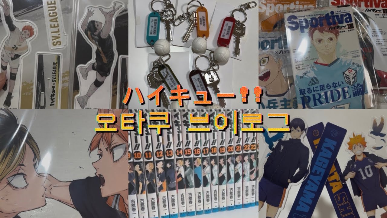 하이큐 Haikyu 일본어 공부하고 싶다?! 다이어트 하고 싶다?! 하이큐 하시면 됩니다! | ハイキュー!! | 부실키링 | 하이큐 원서 | 하이큐 아크릴 | 오타쿠 브이로그